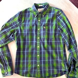 Vintage EUC Abercrombie & Fitch Muscle button-down long-sleeved men’s shirt XL